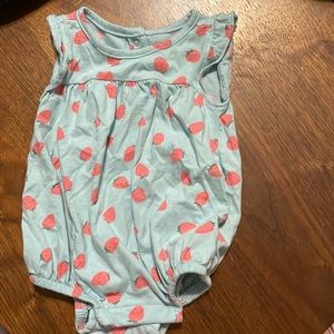 Short Sleeve Romper - Old Navy - 0-3M